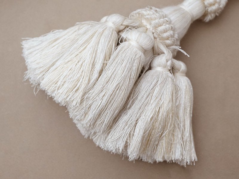 画像5: ＊蚤の市セット＊ 1900年頃 アンティーク タッセル 2点セット オフホワイト