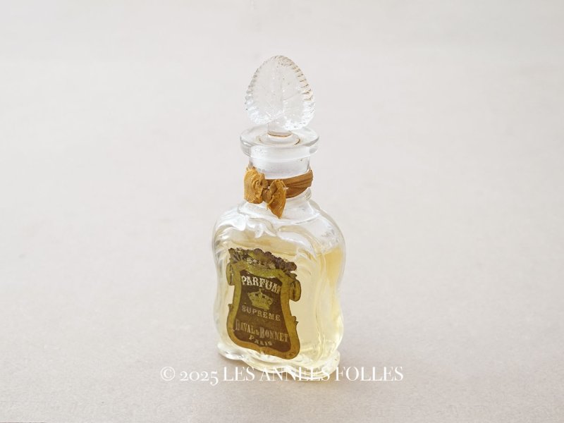 画像1: 1900年頃 アンティーク 王冠のパフュームボトル PARFUM SUPREME - DEVAL & BONNET PARIS -
