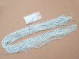 画像4: アンティーク シードビーズ ブルー&ホワイトのグラデーション 1cm=11.5粒 キャビアビーズ マイクロビーズ 76〜77g (4)