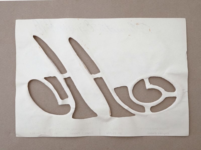 画像4:  アンティーク  モノグラムシート イニシャル モノグラム 【M】 N10  PLUMETIS EXPRESS