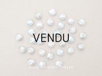 アンティーク サフィレット色 スフレビーズ 9mm 約30ピースのセット 吹きガラス製ビーズ 