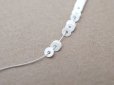 画像2: アンティーク ゼラチン製 スパンコール 3mm ホワイト  (2)