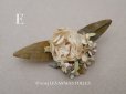画像12: アンティーク 小さな布花 薔薇＆勿忘草 ドール用