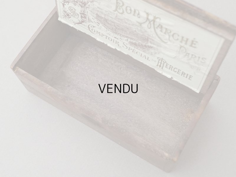 画像8: アンティーク ボンマルシェのエパングルケース 木箱 - AU BON MARCHE -
