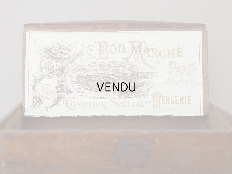 画像7: アンティーク ボンマルシェのエパングルケース 木箱 - AU BON MARCHE -
