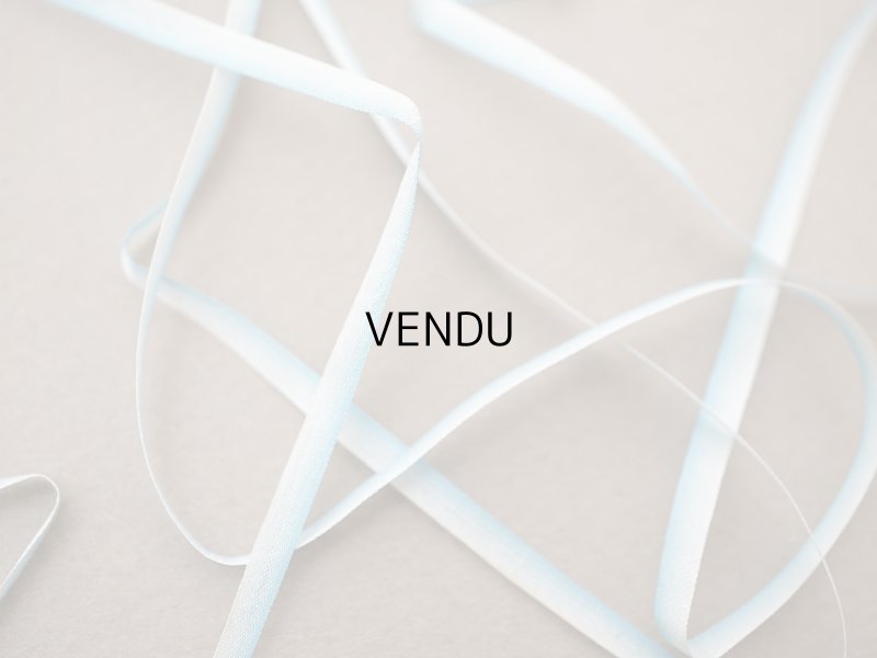 画像2: アンティーク  リボン刺繍 & ロココトリム用 シルク製 リボン ブルーのグラデーション 3mm幅 