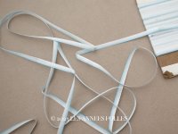 アンティーク リボン刺繍 & ロココトリム用 シルク製 リボン ブルーのグラデーション 3mm幅 4.2m