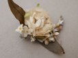 画像8: アンティーク 小さな布花 薔薇＆勿忘草 ドール用