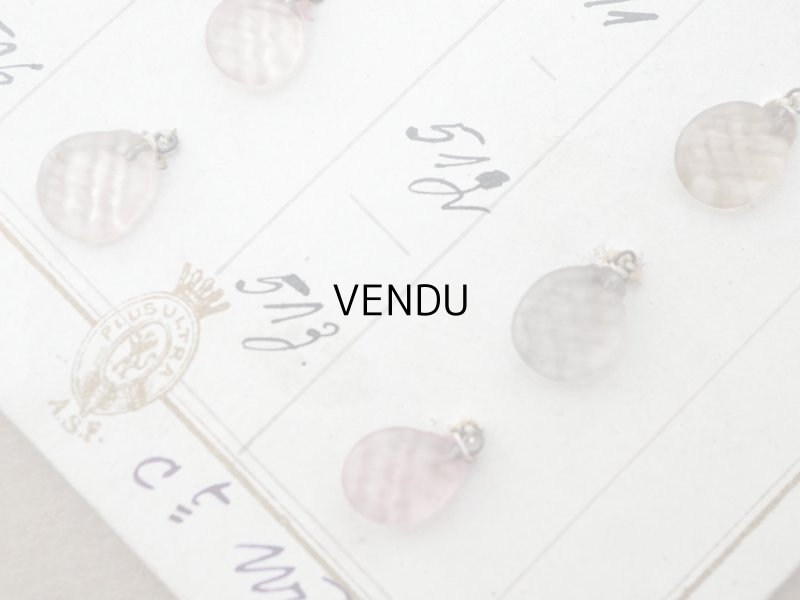 画像6: アンティーク  サンプラー ドロップ型 カット入り ガラスビーズ - A.S.F. -