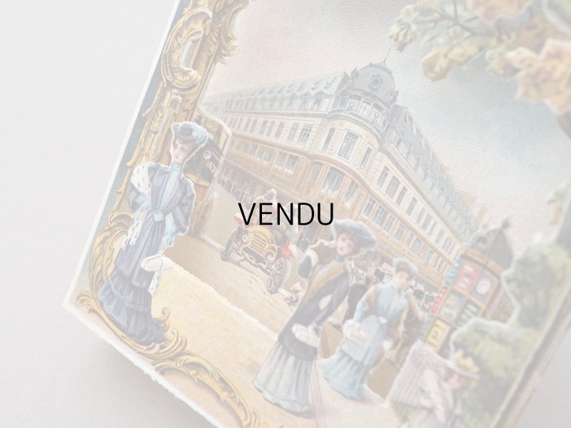 画像6: アンティーク ボンマルシェ 立体 クロモ ボンマルシェ百貨店 AU BON MARCHE VUE PRISE RUE DE SEVRES - AU BON MARCHE PARIS -