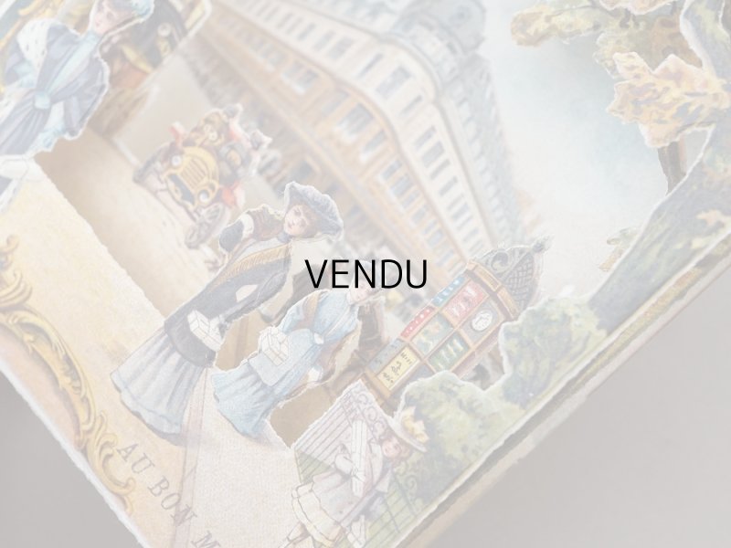 画像4: アンティーク ボンマルシェ 立体 クロモ ボンマルシェ百貨店 AU BON MARCHE VUE PRISE RUE DE SEVRES - AU BON MARCHE PARIS -