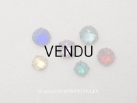 19世紀末 アンティーク グラスストーン 6ピースのセット ラインストーン