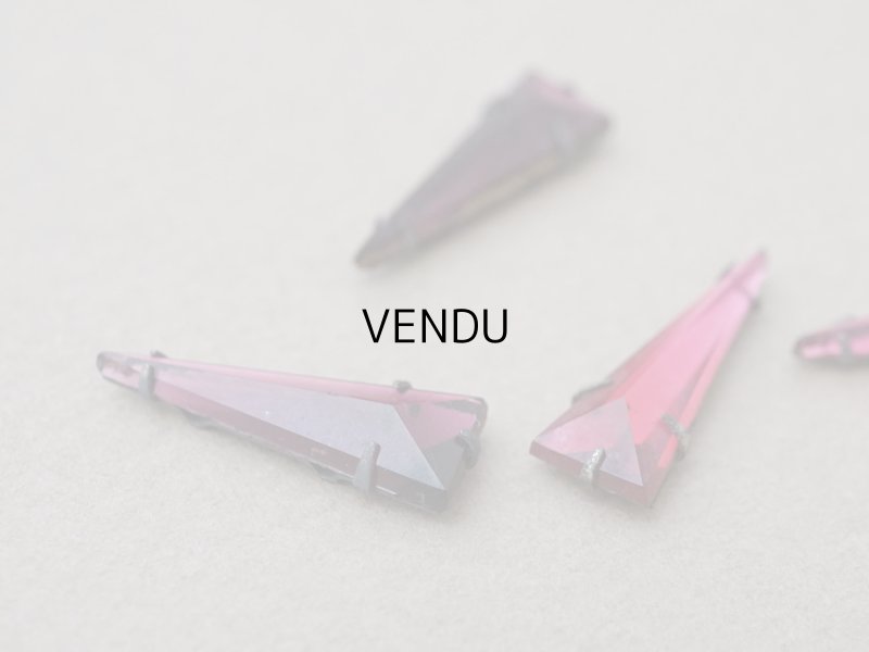 画像4: 19世紀末 アンティーク グラスストーン 8ピースのセット ラインストーン