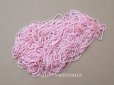 画像1: アンティーク ガラス製 サティネビーズ ベビーピンク 78g 1cm=4.5粒 (1)