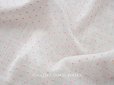 画像1: アンティーク ピンクの小さなドット刺繍入り コットンオーガンジー 105×110cm ファブリック 生地 (1)