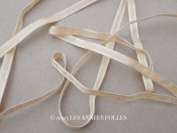 アンティーク 極細 シルクリボン ベージュ 4mm幅