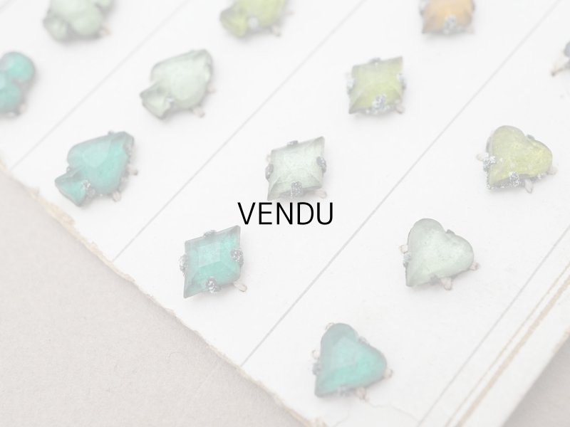 画像8: 19世紀末 アンティーク  サンプラー トランプモチーフ ガラスビーズ - AS & JHJS -