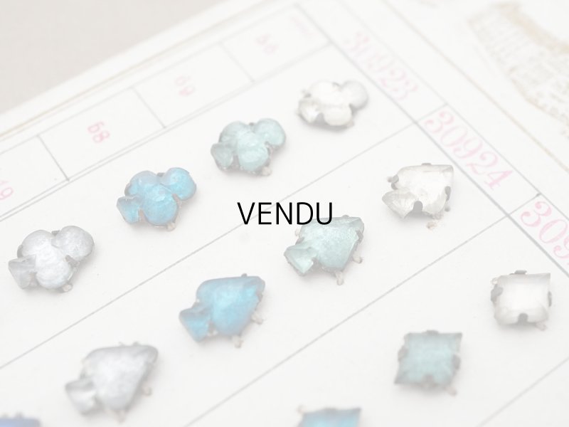 画像6: 19世紀末 アンティーク  サンプラー トランプモチーフ ガラスビーズ - AS & JHJS -