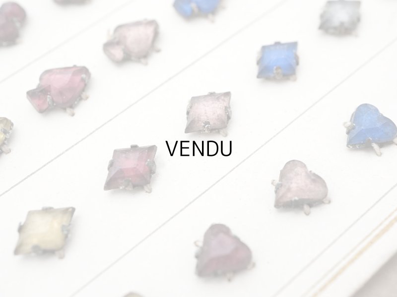 画像7: 19世紀末 アンティーク  サンプラー トランプモチーフ ガラスビーズ - AS & JHJS -