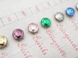 画像8: 19世紀末 アンティーク  サンプラー メタリック グラスストーン - AS & JHJS -