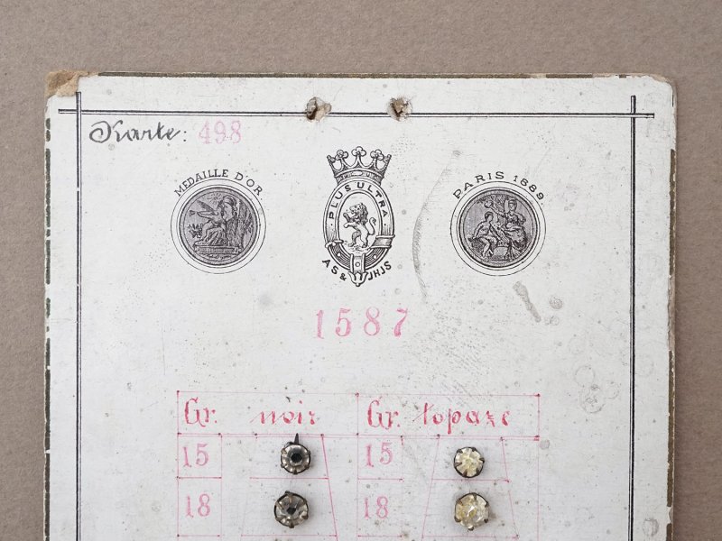 画像3: 19世紀末 アンティーク  サンプラー グラスストーン - AS & JHJS -