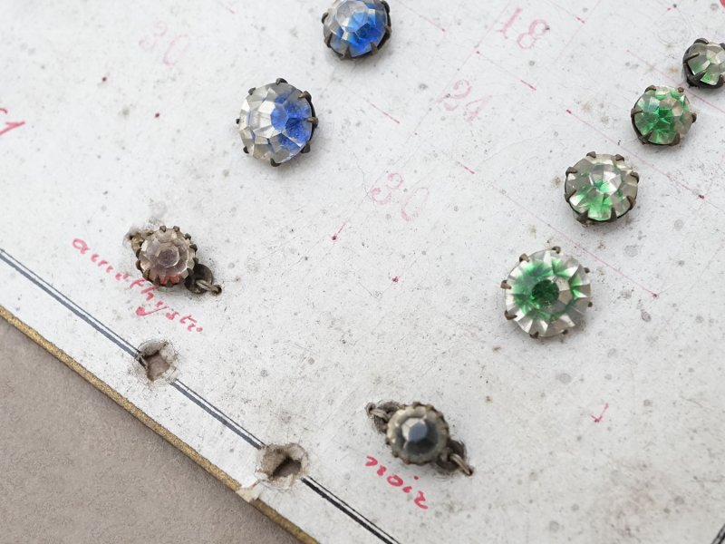 画像10: 19世紀末 アンティーク  サンプラー グラスストーン - AS & JHJS -