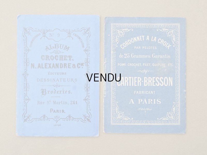 画像2: ＊蚤の市セット＊ アンティーク レース図案帳 2点セット