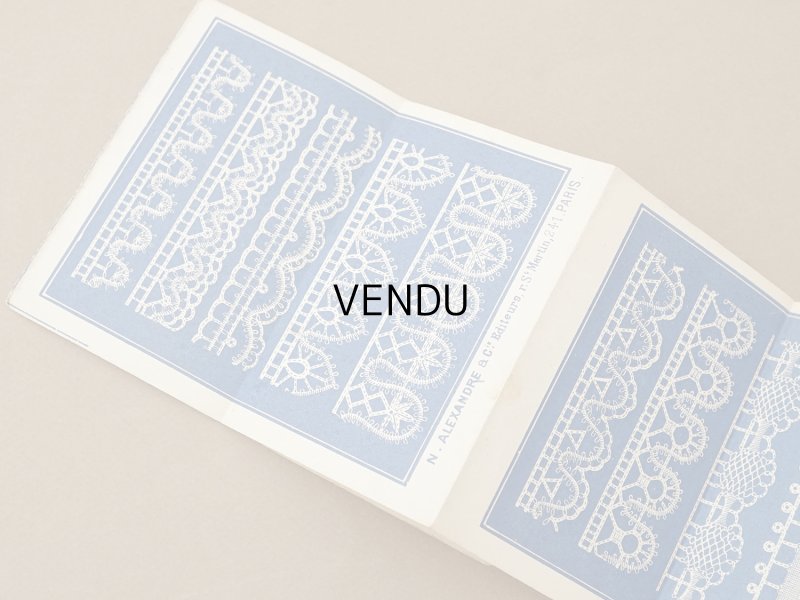 画像4: ＊蚤の市セット＊ アンティーク レース図案帳 2点セット