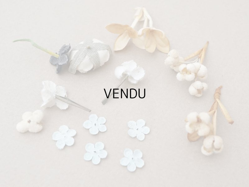 画像5: ＊蚤の市セット＊ アンティーク 小さな布花のセット 