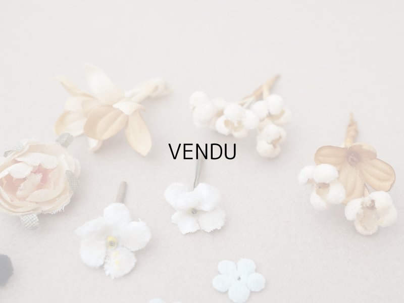 画像4: ＊蚤の市セット＊ アンティーク 小さな布花のセット 