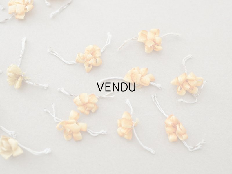 画像3: ＊蚤の市＊アンティーク シルク製 ロココモチーフ ワイヤー付 22点セット 