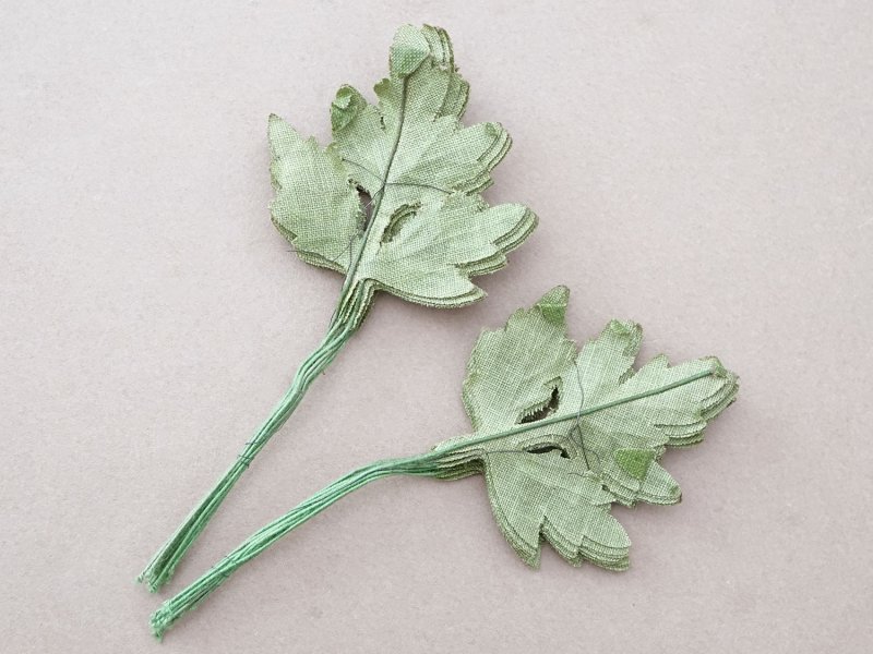 画像4: ＊蚤の市セット＊ アンティーク 布花用リーフのセット