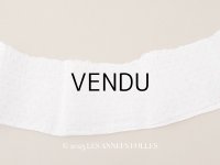 アンティーク ピンクの小さなドット刺繍入り コットンオーガンジー 6.57m ファブリック 生地