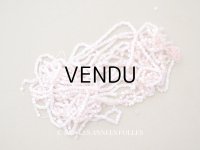 アンティーク ガラス製 サティネビーズ パウダーピンク 15g 1cm=4.25粒