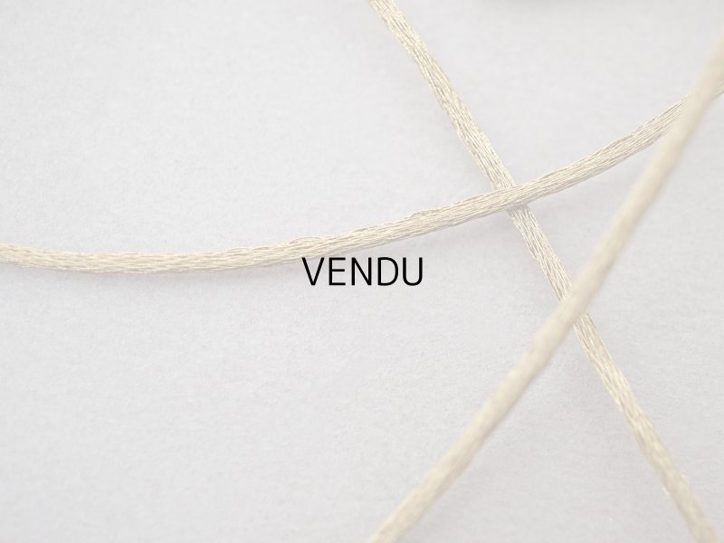 画像2: 19世紀末 アンティーク メタル&シルク製 コード 紐