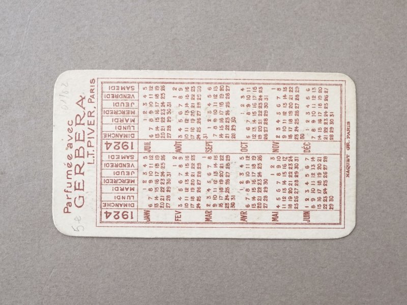 画像2: アンティーク パフュームカード GERBERA - L.T.PIVER -