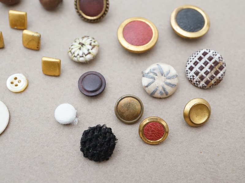 画像2: *蚤の市セット*アンティーク ボタンのセット