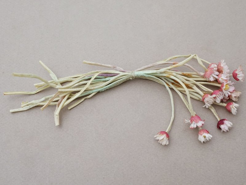 画像18: アンティーク デイジーの布花 16輪のセット