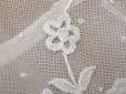 画像14: 19世紀末 アンティーク ドレスパーツ リボンのモチーフ アプリカシオン・アングルテール  4.2m 幅広22.5cmオフホワイト ボビンレース (14)