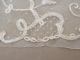 画像15: 19世紀末 アンティーク ドレスパーツ リボンのモチーフ アプリカシオン・アングルテール  4.2m 幅広22.5cmオフホワイト ボビンレース (15)
