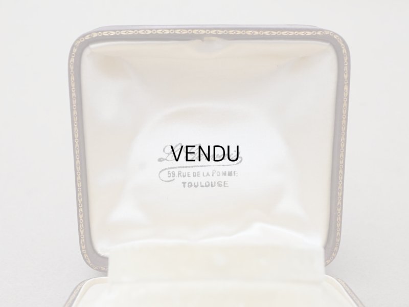 画像5: アンティーク 金彩入り 本革製 ジュエリーボックス ボルドー ブレスレット用