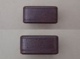画像10: アンティーク 金彩入り 本革製 ジュエリーボックス ボルドー ブレスレット用 (10)