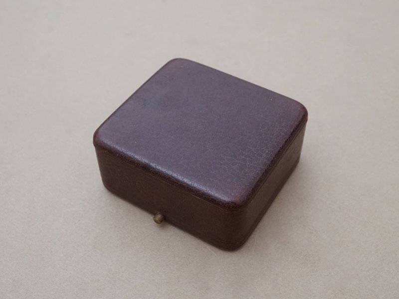 画像6: アンティーク 金彩入り 本革製 ジュエリーボックス ボルドー ブレスレット用