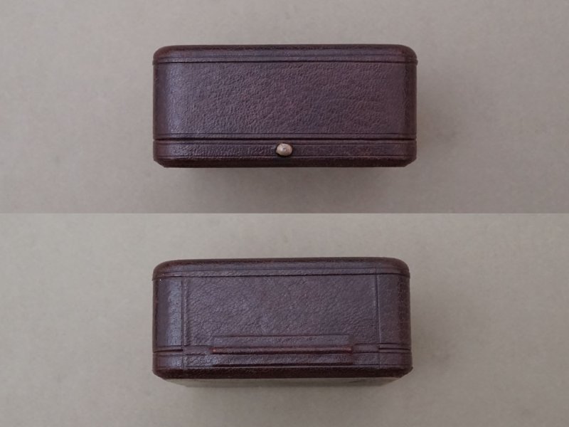 画像9: アンティーク 金彩入り 本革製 ジュエリーボックス ボルドー ブレスレット用