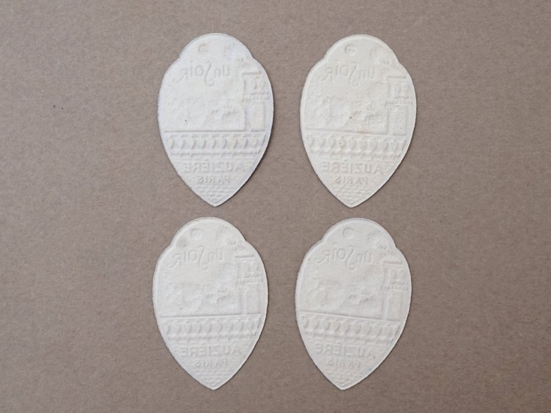 画像3: アンティーク パフュームラベル UN SOIR - AUZIERE PARIS -