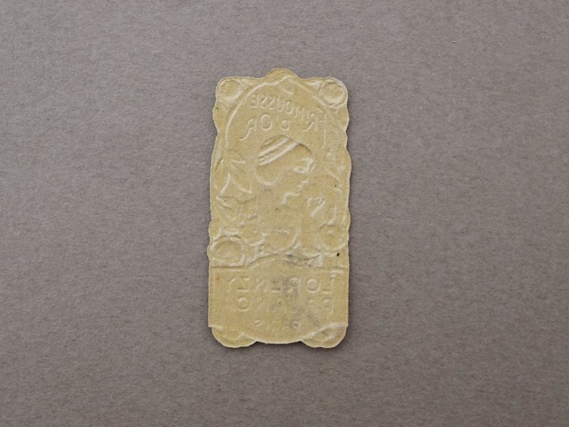 画像3: アンティーク 小さなパフュームラベル 貴婦人と薔薇 FRIMOUSSE D'OR - LORENZY-PALANCA -