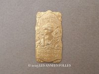 アンティーク 小さなパフュームラベル 貴婦人と薔薇 FRIMOUSSE D'OR - LORENZY-PALANCA -