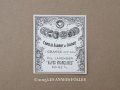 アンティーク パフュームラベル OIL LAVENDER ALPES FRANCAISE - CAMILLE ALBERT ET LALOUE -