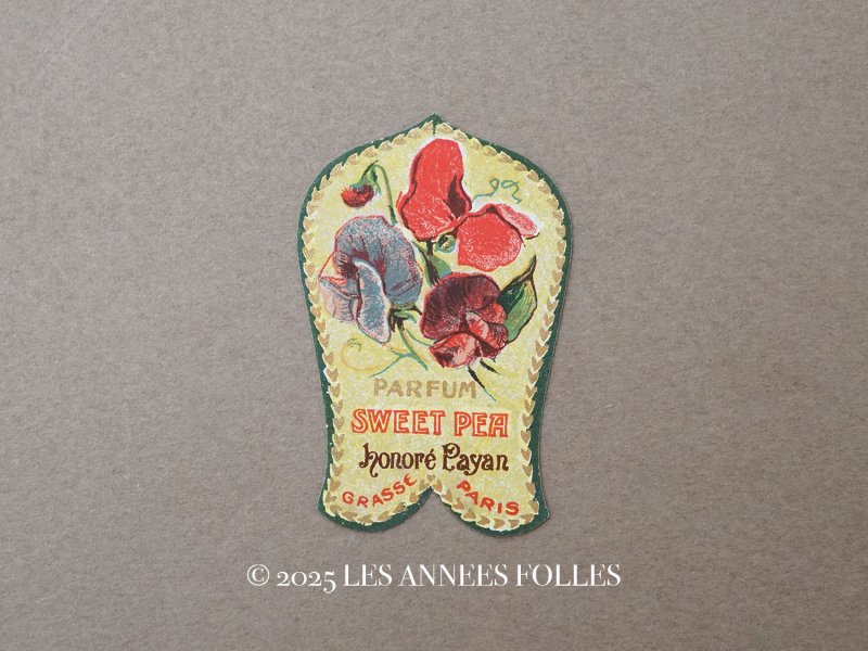 画像1: アンティーク スイートピー 小さなパフュームラベル  SWEET PEA -HONORE PAYAN-