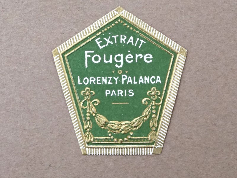 画像3: アンティーク パフュームラベル EXTRAIT FOUGERE - LORENZY PALANCA PARIS -